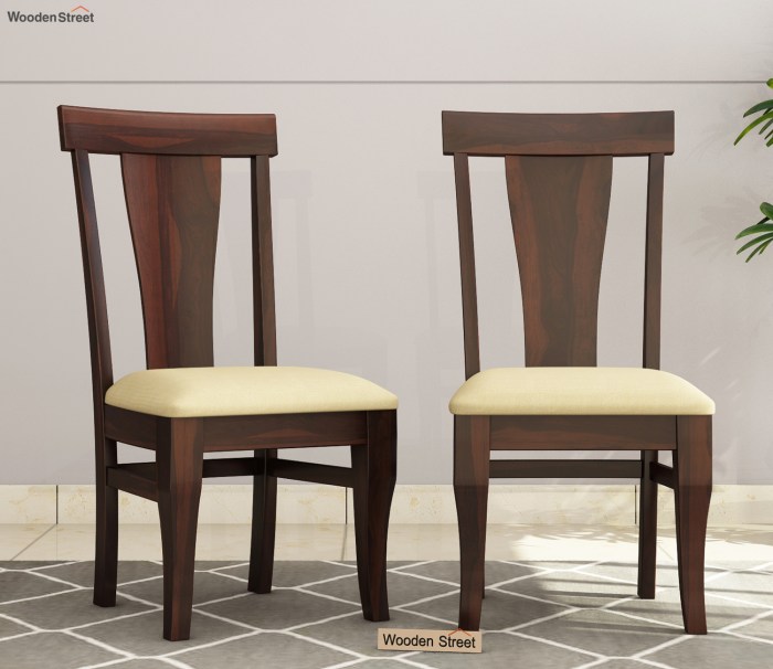 Buy Sofie Dining Chairs - Set of 2 (Walnut Finish) Online in India at Best Price - Modern Dining ...